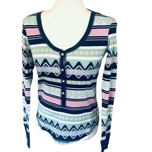 Victoria’s Secret Thermal Cotton Pajama Top with Long Sleeves Size XS